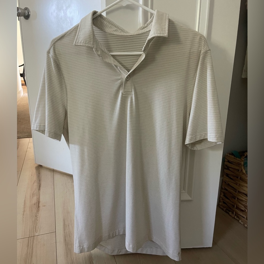 Men's Lululemon Cream Polo Shirt